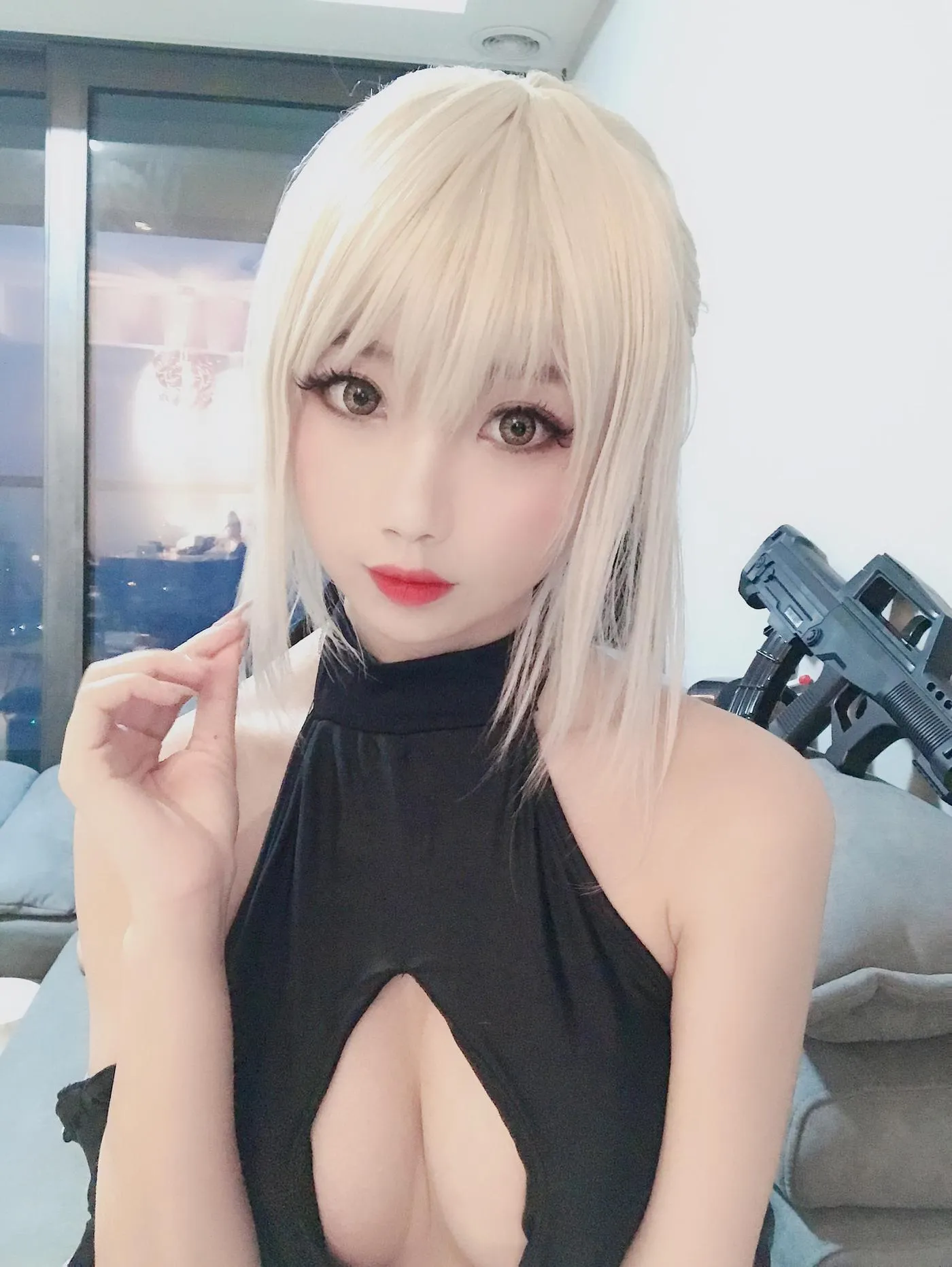 鬼畜瑶在不在w – NO.30 黑呆泳装 [8P]插图7